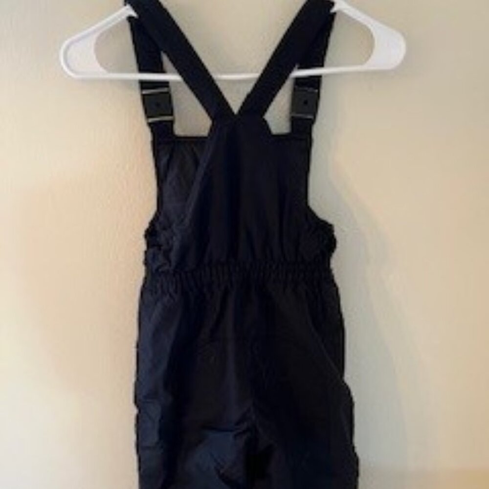 Lands End Kids Sz 8 Snow Bibs Overalls Ski Snow Board Youth M Zip Nylon